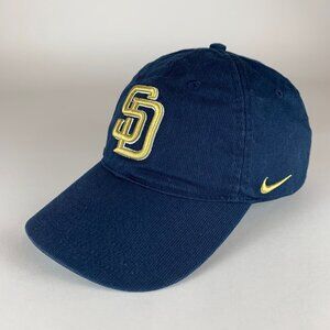 San Diego Padres MLB Vintage Navy Blue Nike Strapback Adjustable Hat